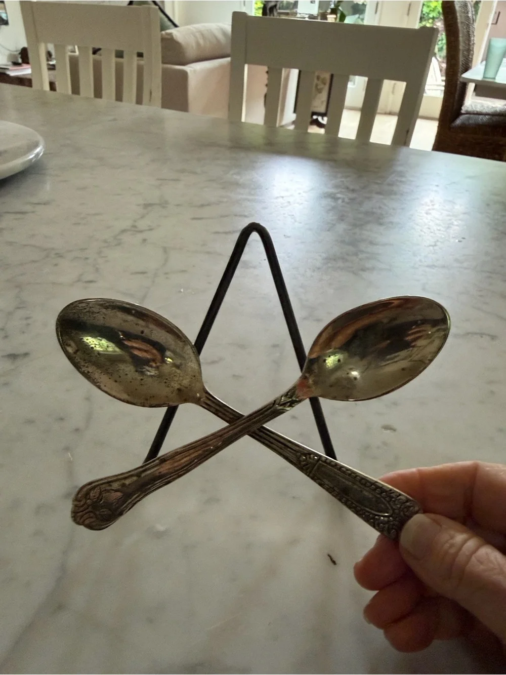 Fabulous Vintage Anthropologie Style Silver plated recipe book or napkin holder